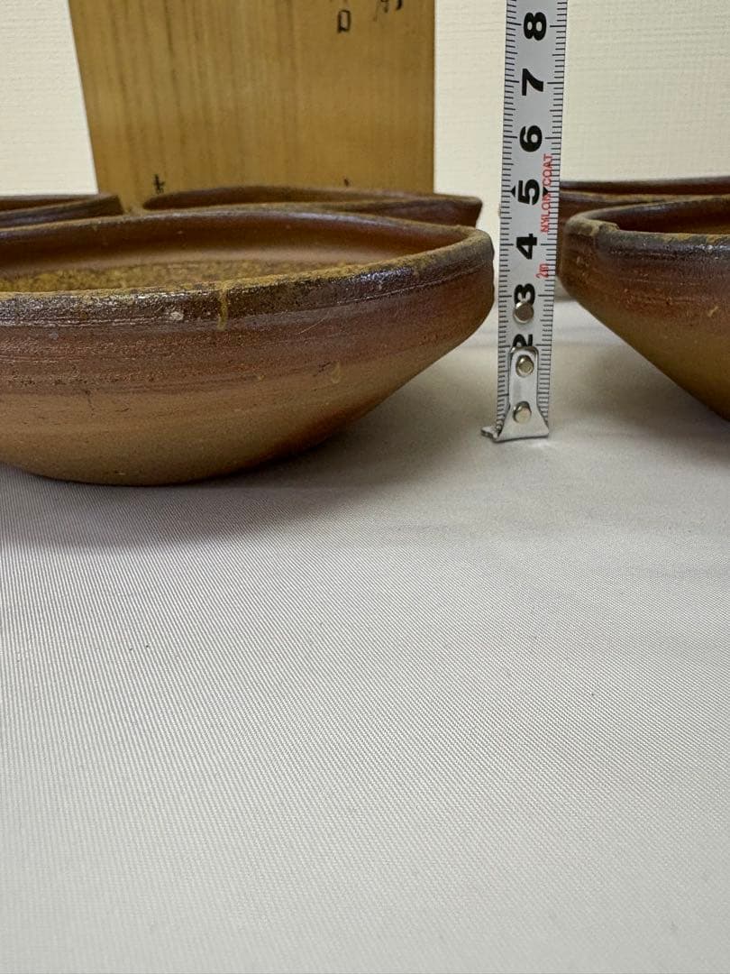 備前焼　中村真　片口　六客揃　共箱　共布