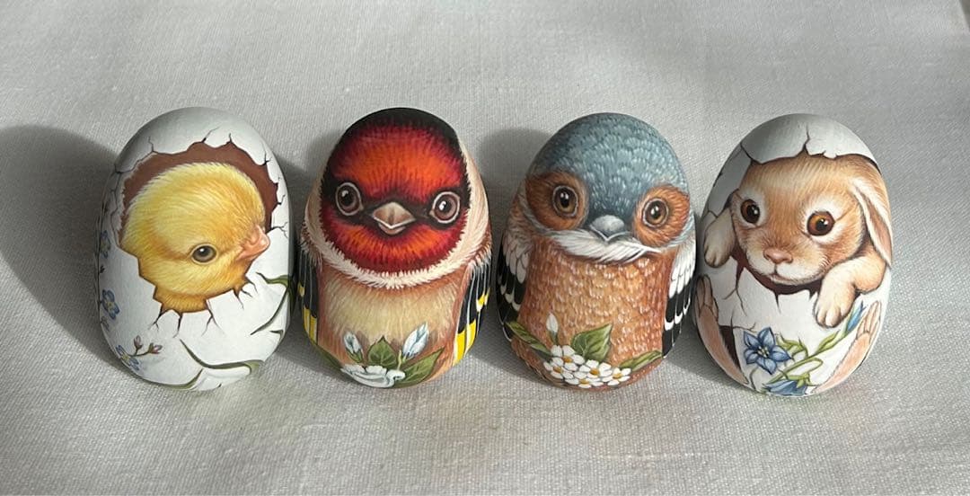 ロシア雑貨イースターエッグ オーナメント 『ウサギ』マトリョーシカ