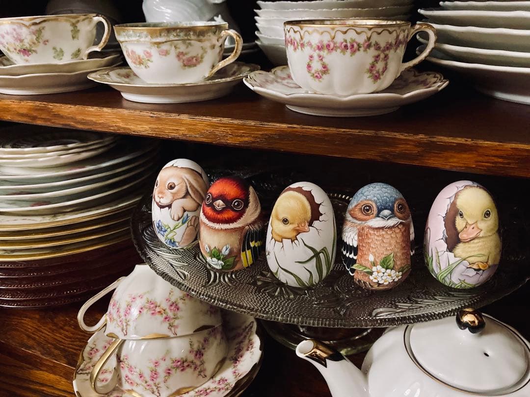 ロシア雑貨イースターエッグ オーナメント 『ウサギ』マトリョーシカ