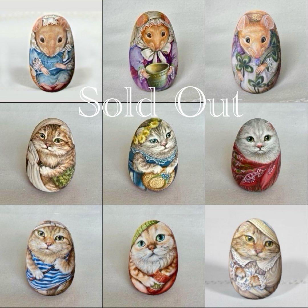 ロシア雑貨イースターエッグ オーナメント 『ウサギ』マトリョーシカ