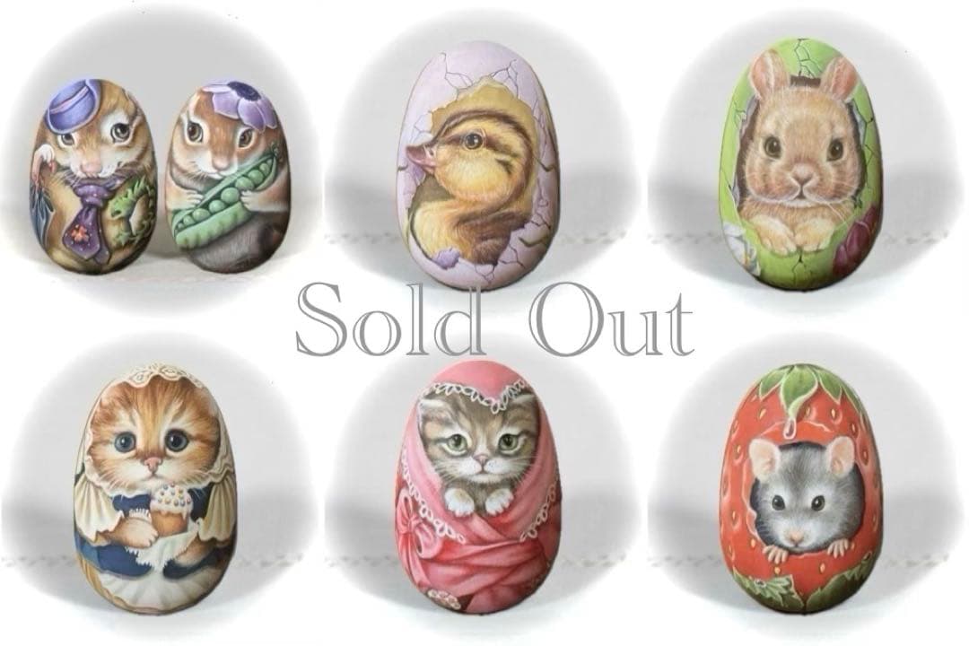 ロシア雑貨イースターエッグ オーナメント 『ウサギ』マトリョーシカ