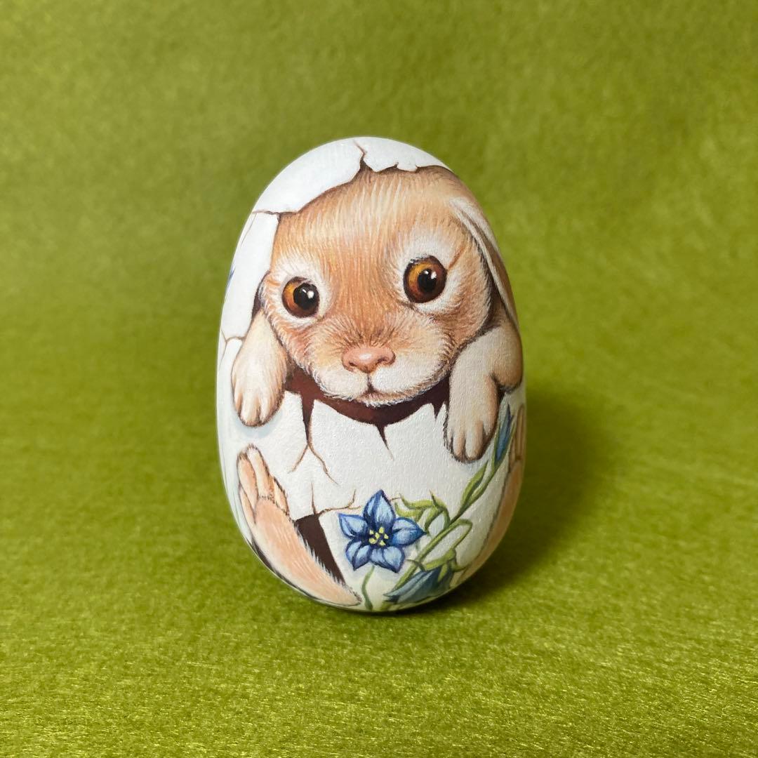 ロシア雑貨イースターエッグ オーナメント 『ウサギ』マトリョーシカ