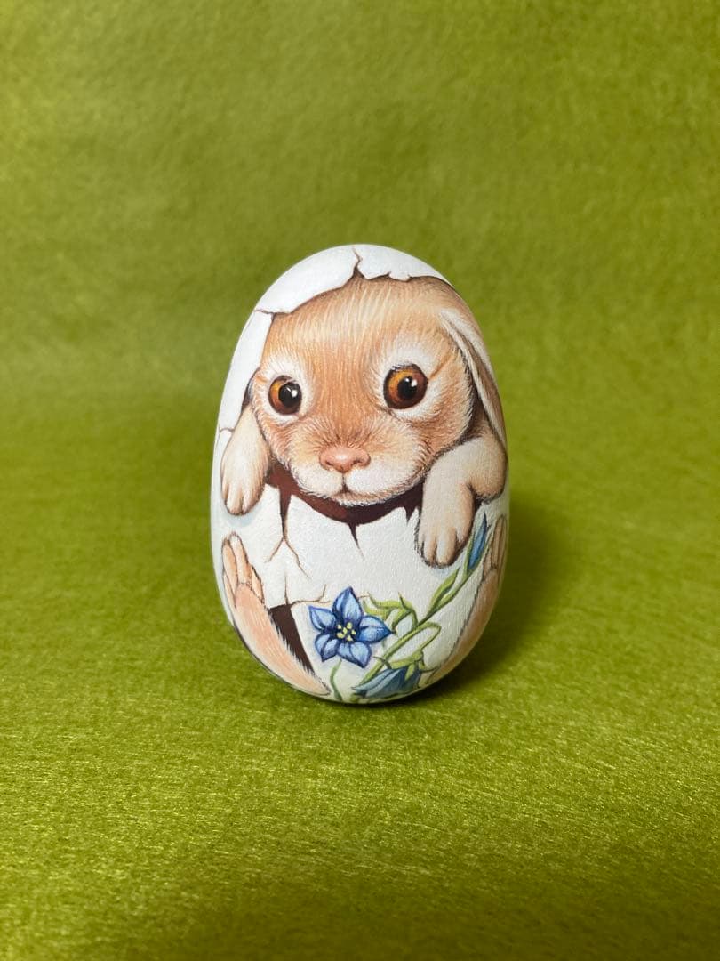 ロシア雑貨イースターエッグ オーナメント 『ウサギ』マトリョーシカ