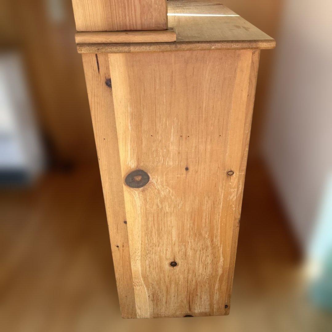 木製カントリースタイル食器棚