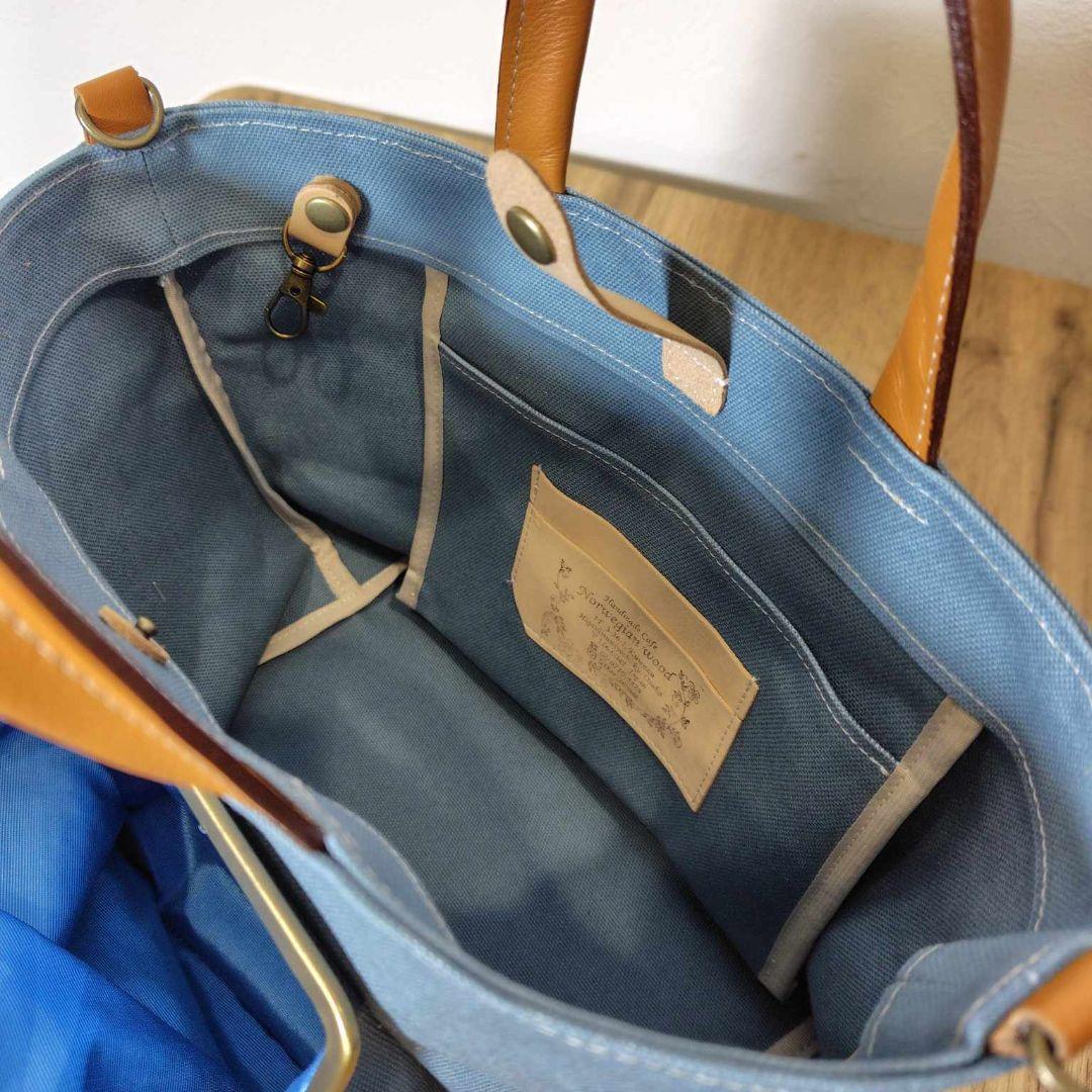 ミナペルホネン/2026タンバリンイエロー/がま口ポケット付きSトート