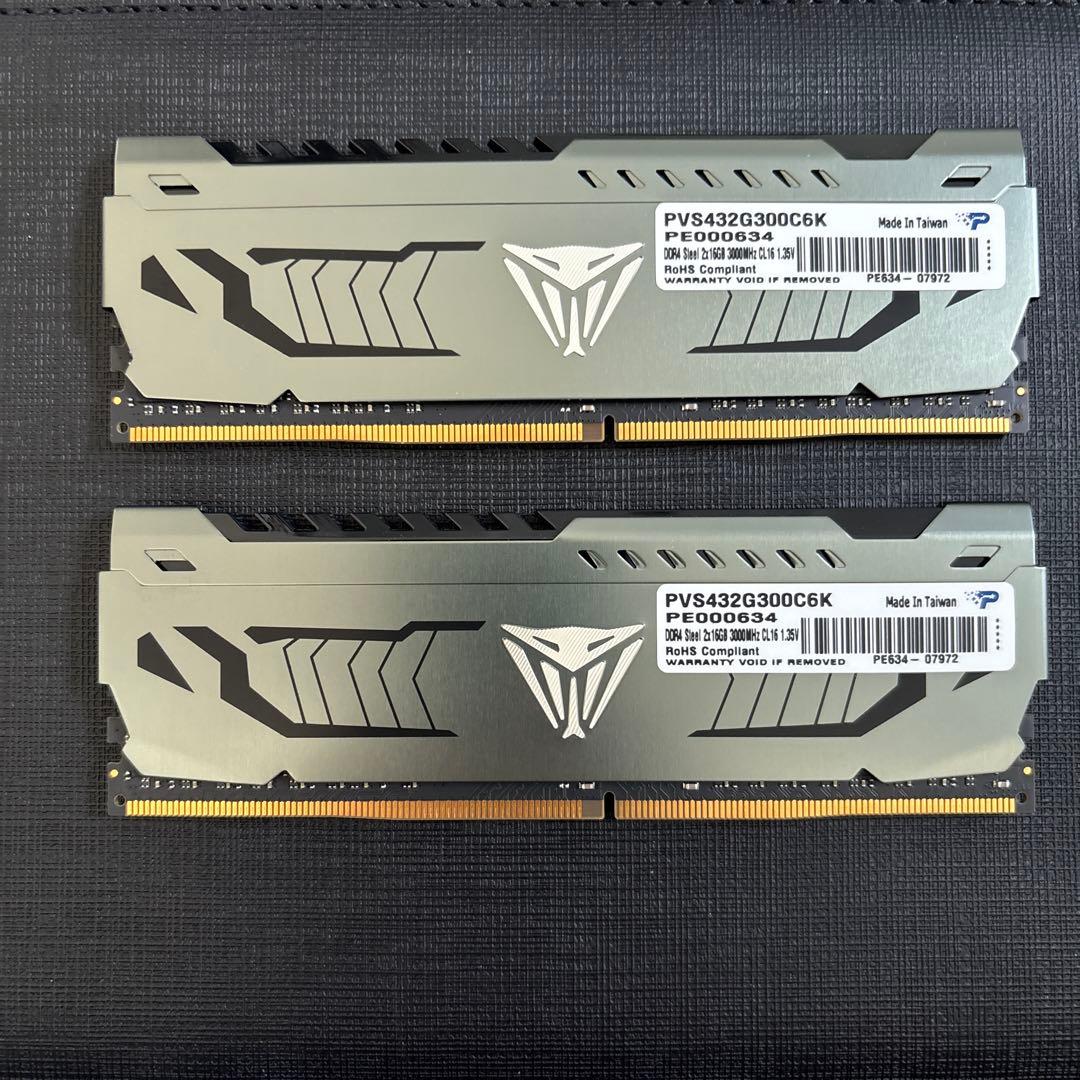 Viper Steel DDR4 3000MHz 16GB×2枚セット