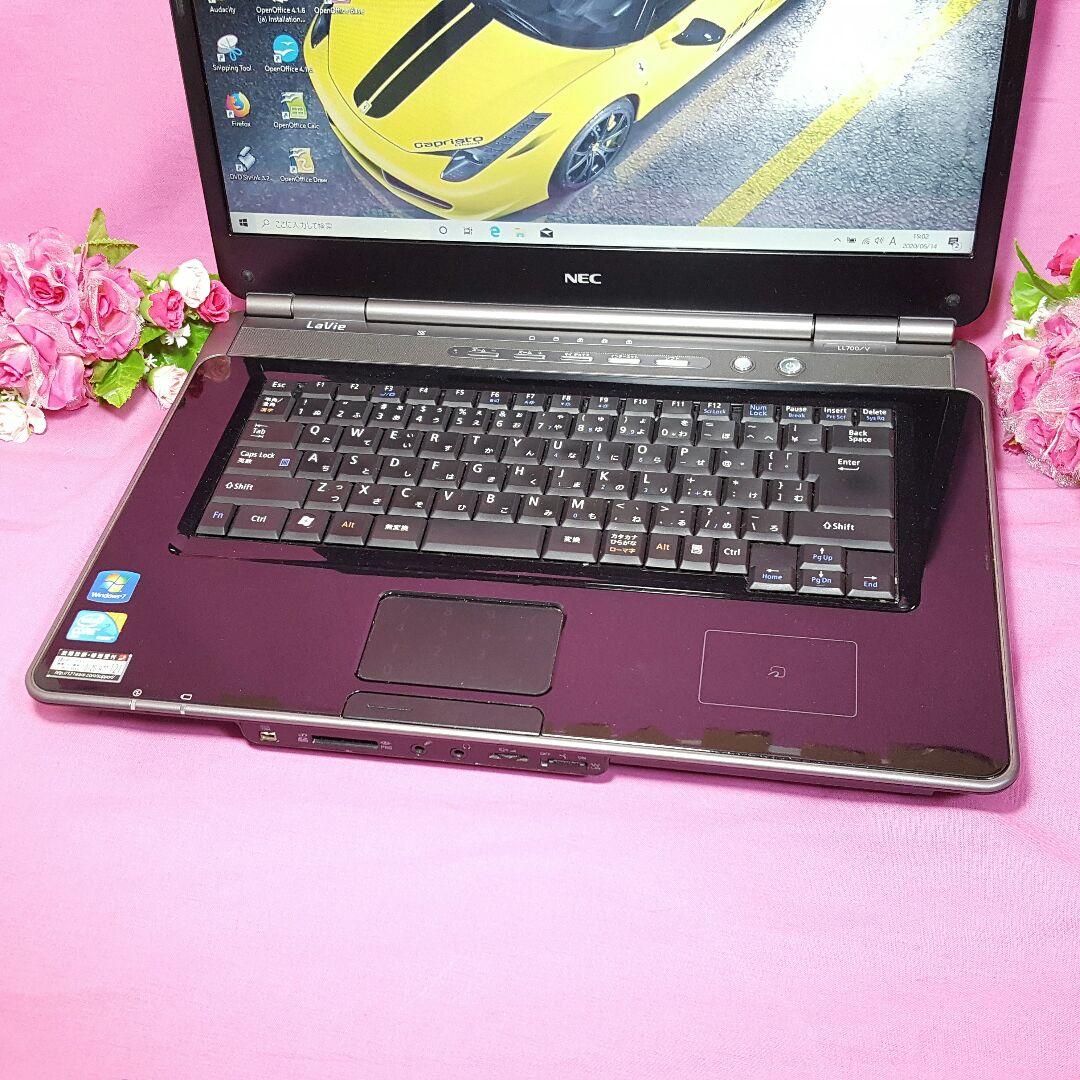 ◆NEC✨LaVie◆ブルーレイ✽HDD500G✽高速4G✽オフィス✽Win10