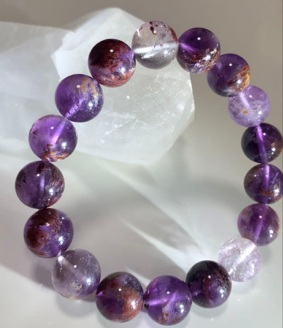 アメジストガーデンクォーツ　ブレスレット　 ⭐️癒しパワー⭐️