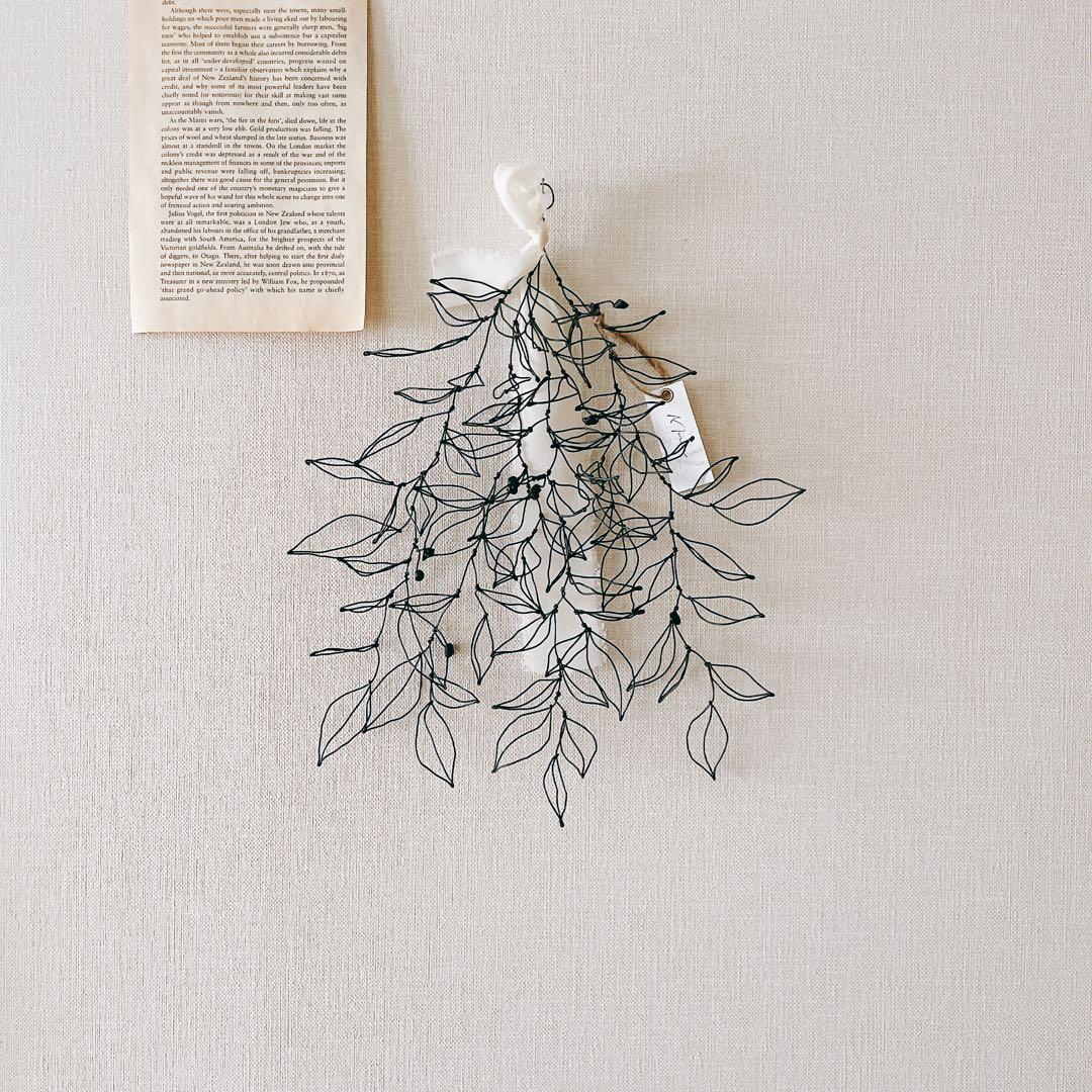 ✧︎*一番人気✧︎* 立体 木の実と葉っぱのボタニカルワイヤースワッグ #41