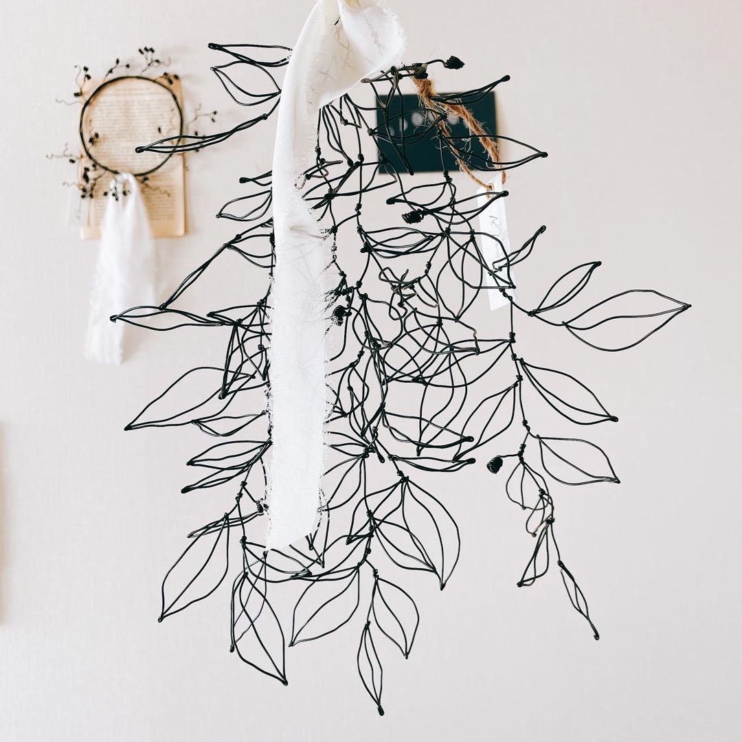 ✧︎*一番人気✧︎* 立体 木の実と葉っぱのボタニカルワイヤースワッグ #41