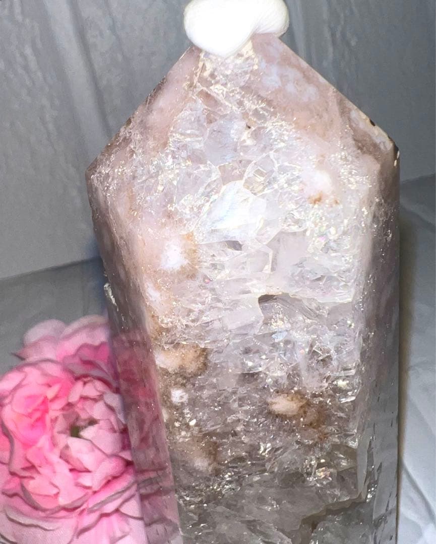 ⑦ピンクアメジスト♥️フラワーアゲート♥️タワー♥️桜瑪瑙♥️花瑪瑙♥️チェリーブロッサム