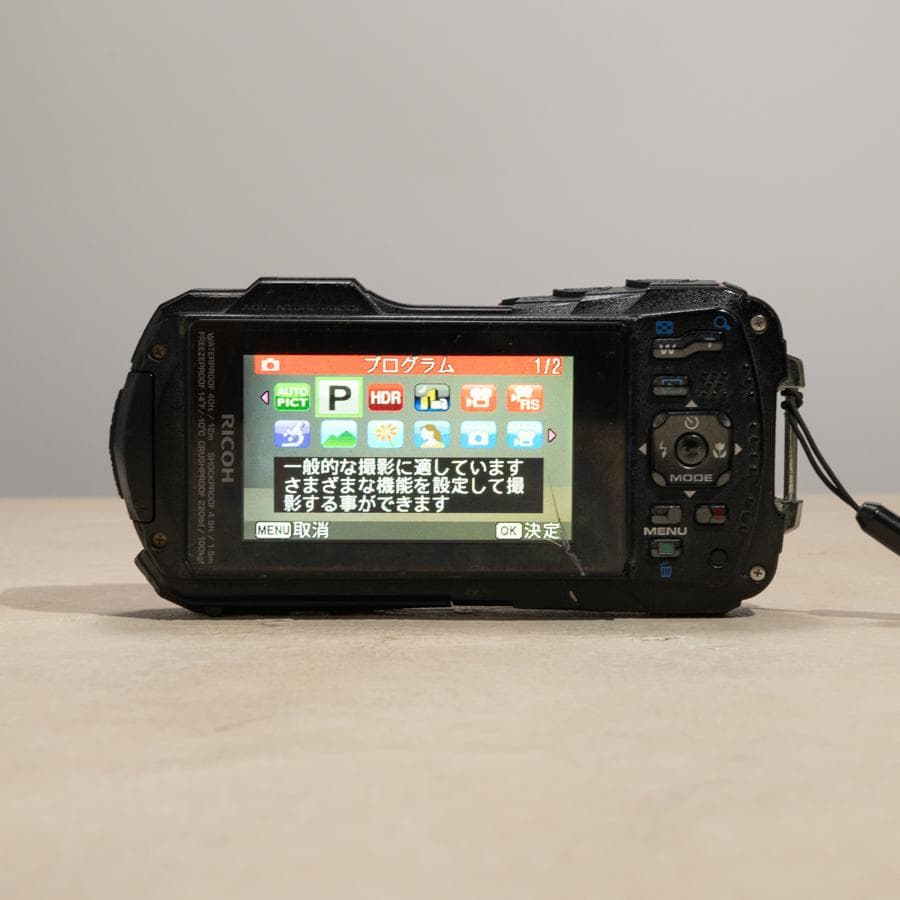【防水カメラ】RICOH WG-30 レッド スマホ転送OK