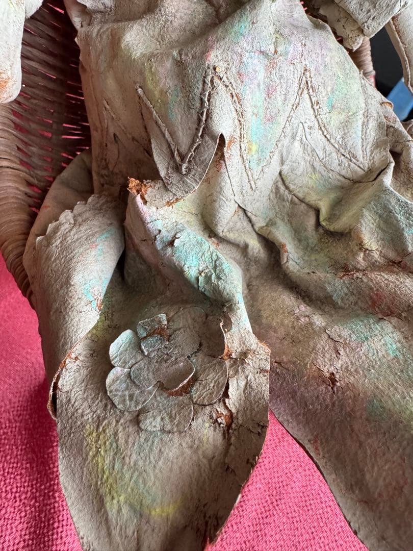 MAKO DOLL マコドール 山下昌子 の羊革　アンテイーク人形　椅子付