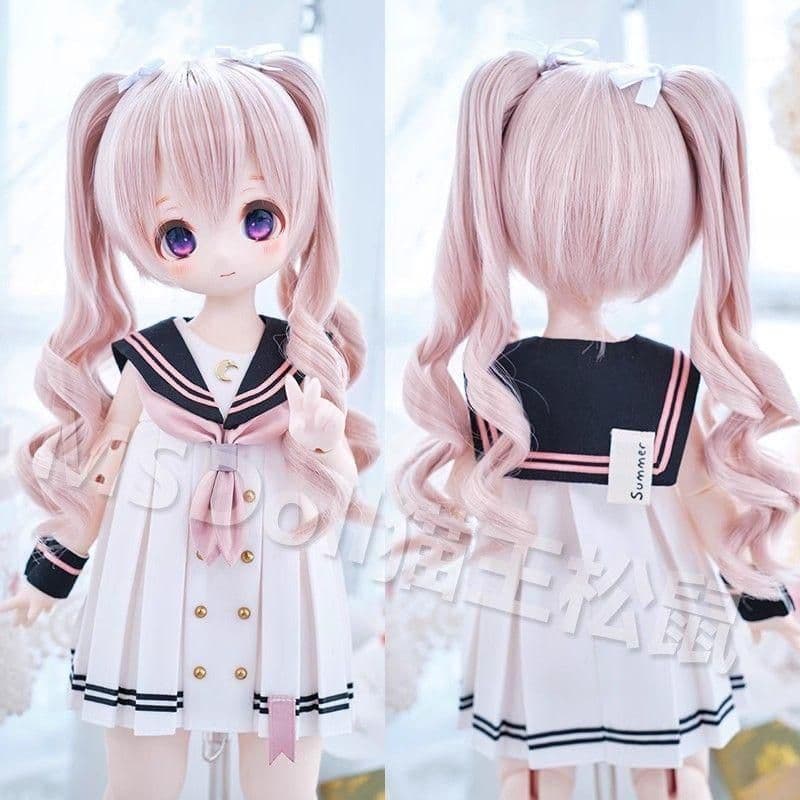 AX240 BJD 1/3 人形 ドール　用ウィッグ カツラ 耐熱 ハンドメイド