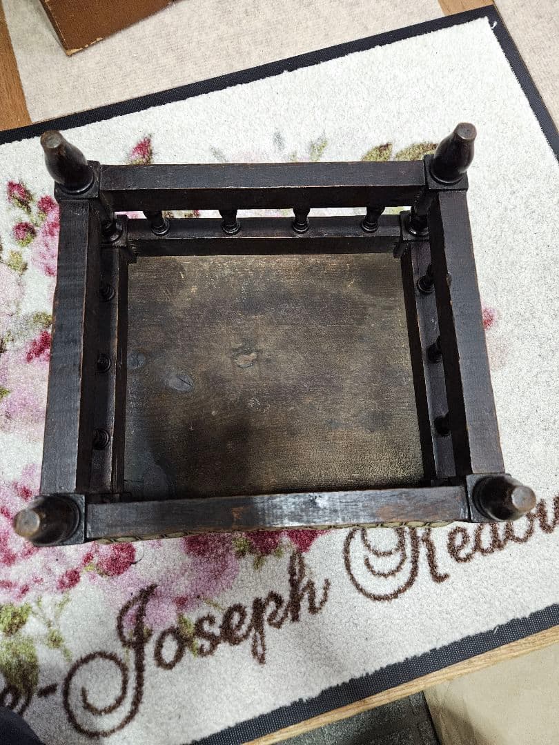 イギリス　ヴィンテージ　フットスツール　小