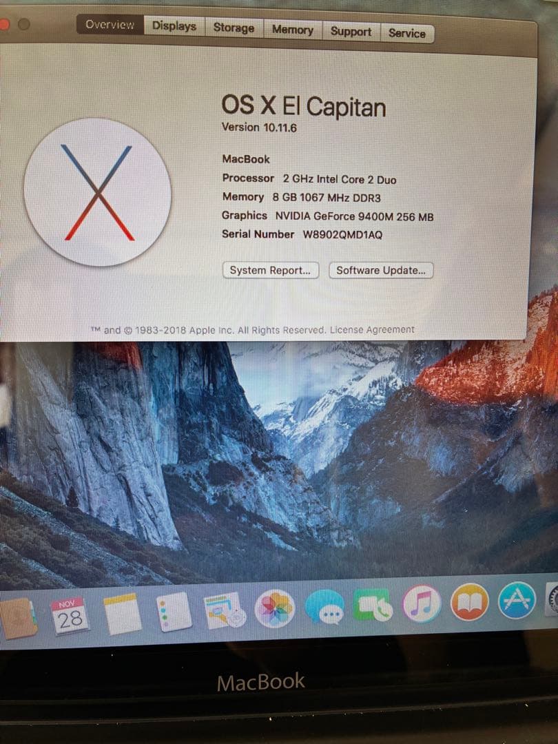 Apple MacBook A1278 13インチ