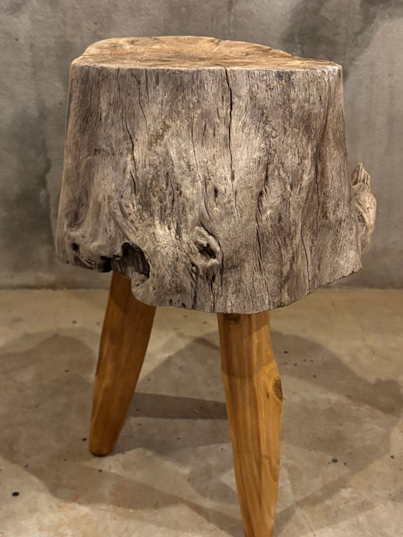 流木　手作り　1点もの　スツール　ウッドスツール
