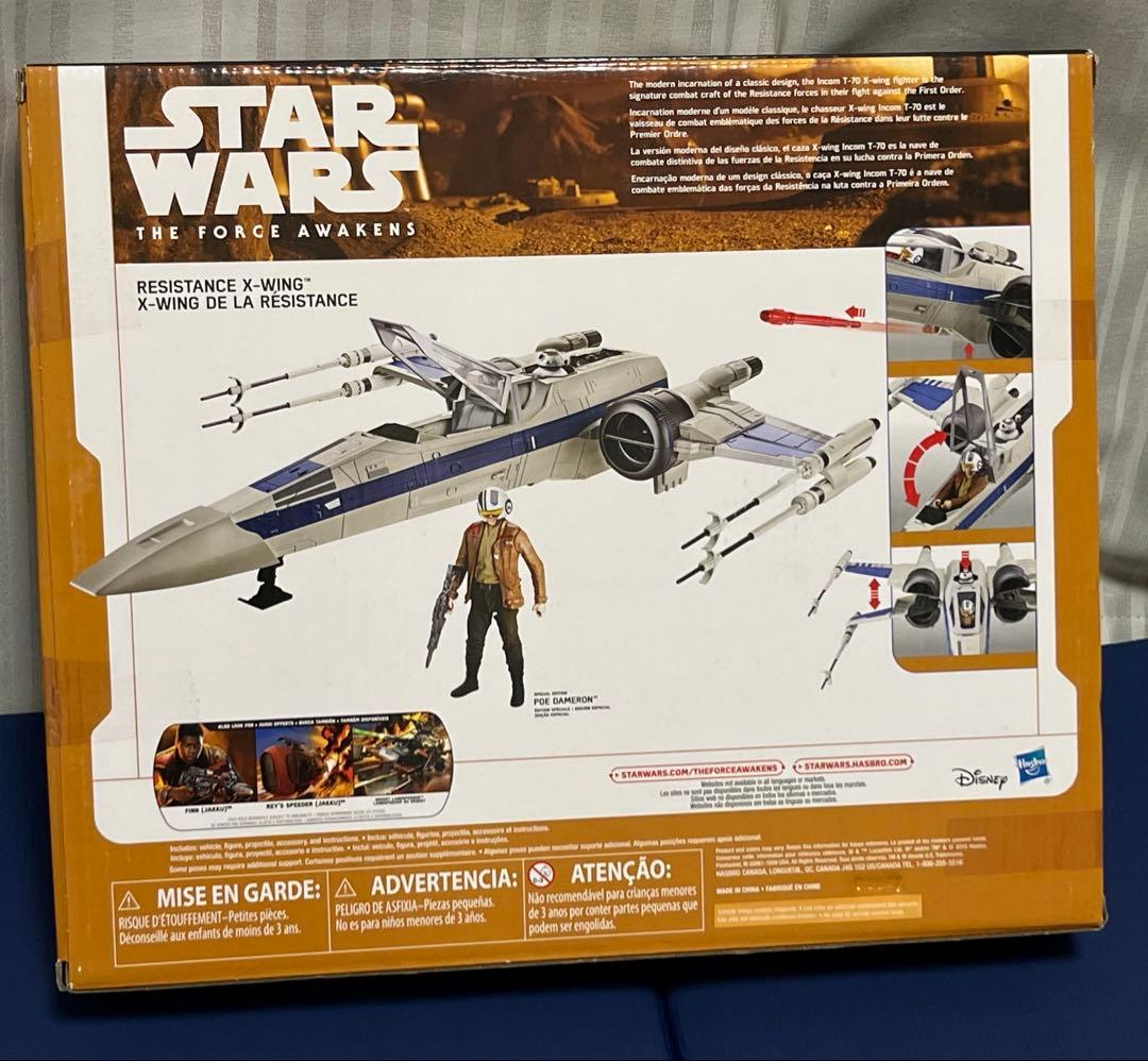 スター・ウォーズ ベーシックフィギュア　x-wing +パイロットスーツのポー