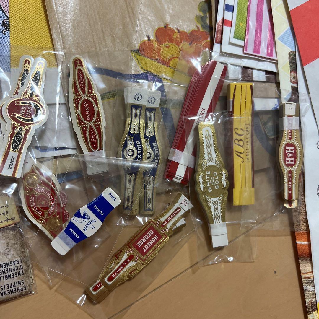 紙モノ コラージュ素材 シアーズ おすそ分け ジャンクジャーナル 大量まとめ売り