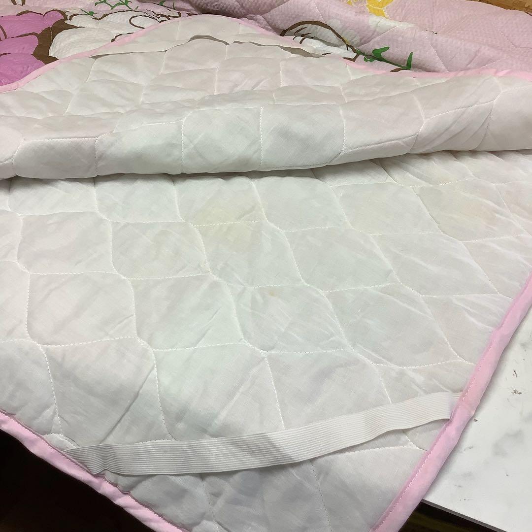 ディズニーミニー敷布団タグ付シミ有りピンク可愛い寝具子供用(R-74)