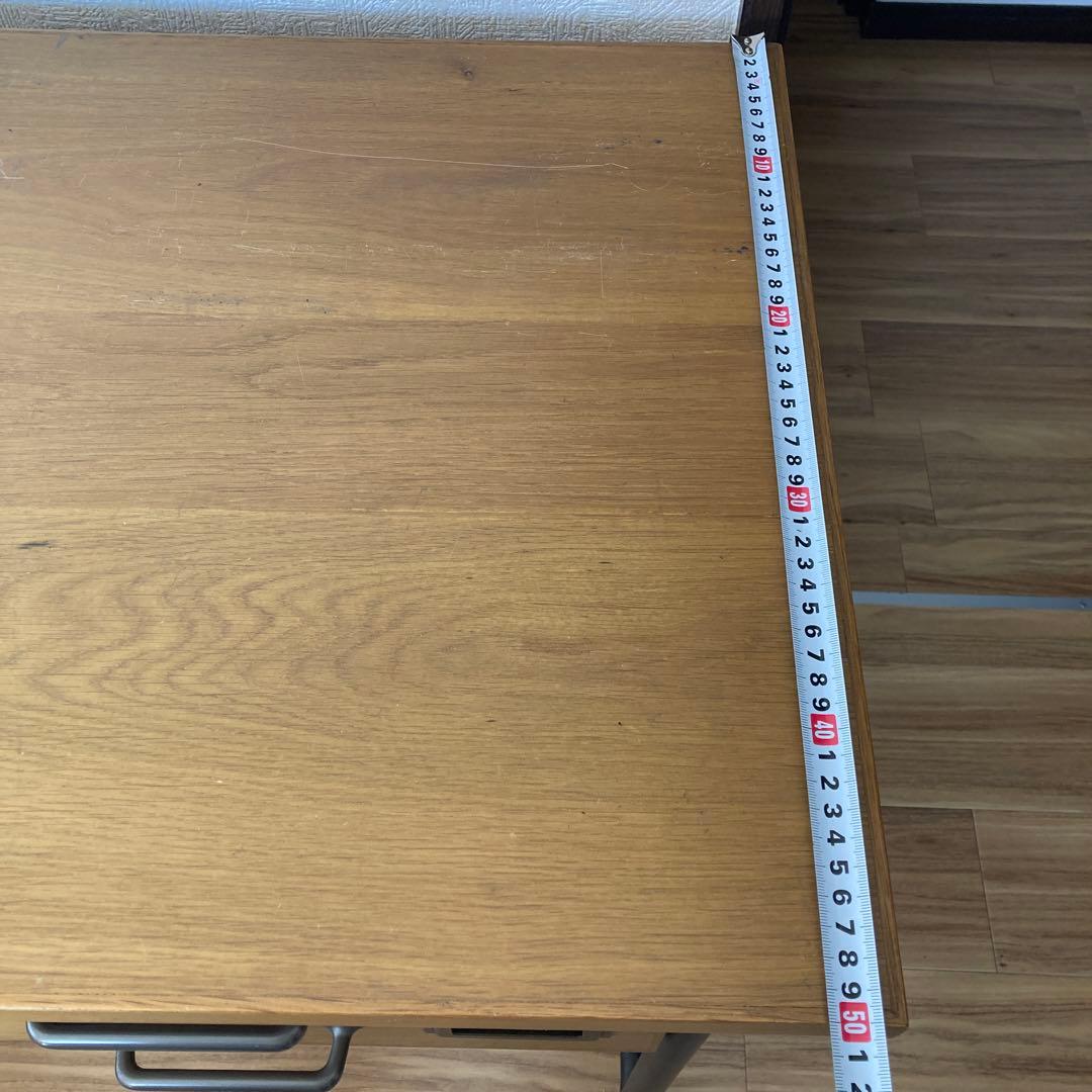 机　デスク　アイアンウッド　ビンテージ　アンティーク　レトロ