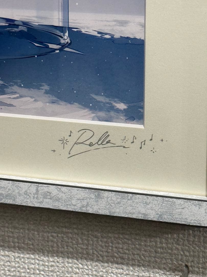 rella 初音ミク　サイン入り複製原画