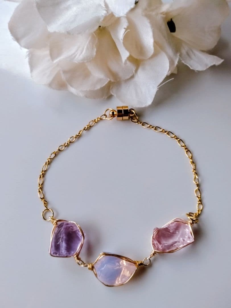 Kgf14 希少 アンダラ ルミネッセントピンク パープル 3カラー ブレス