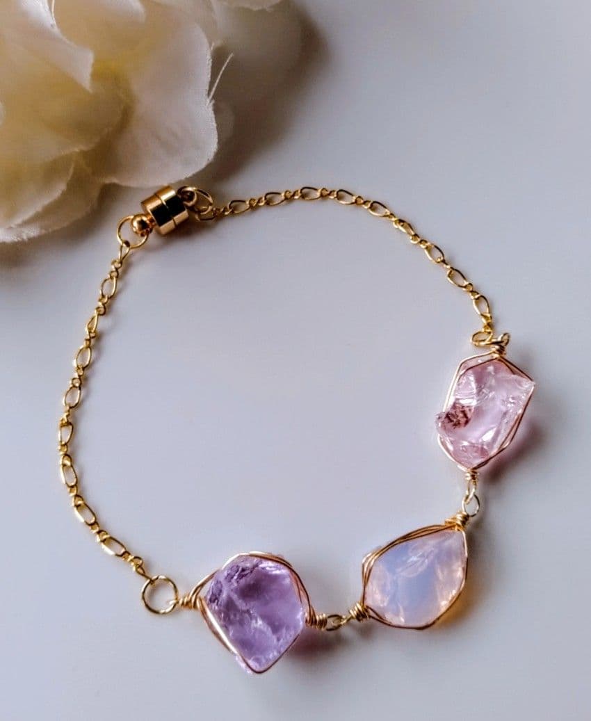 Kgf14 希少 アンダラ ルミネッセントピンク パープル 3カラー ブレス