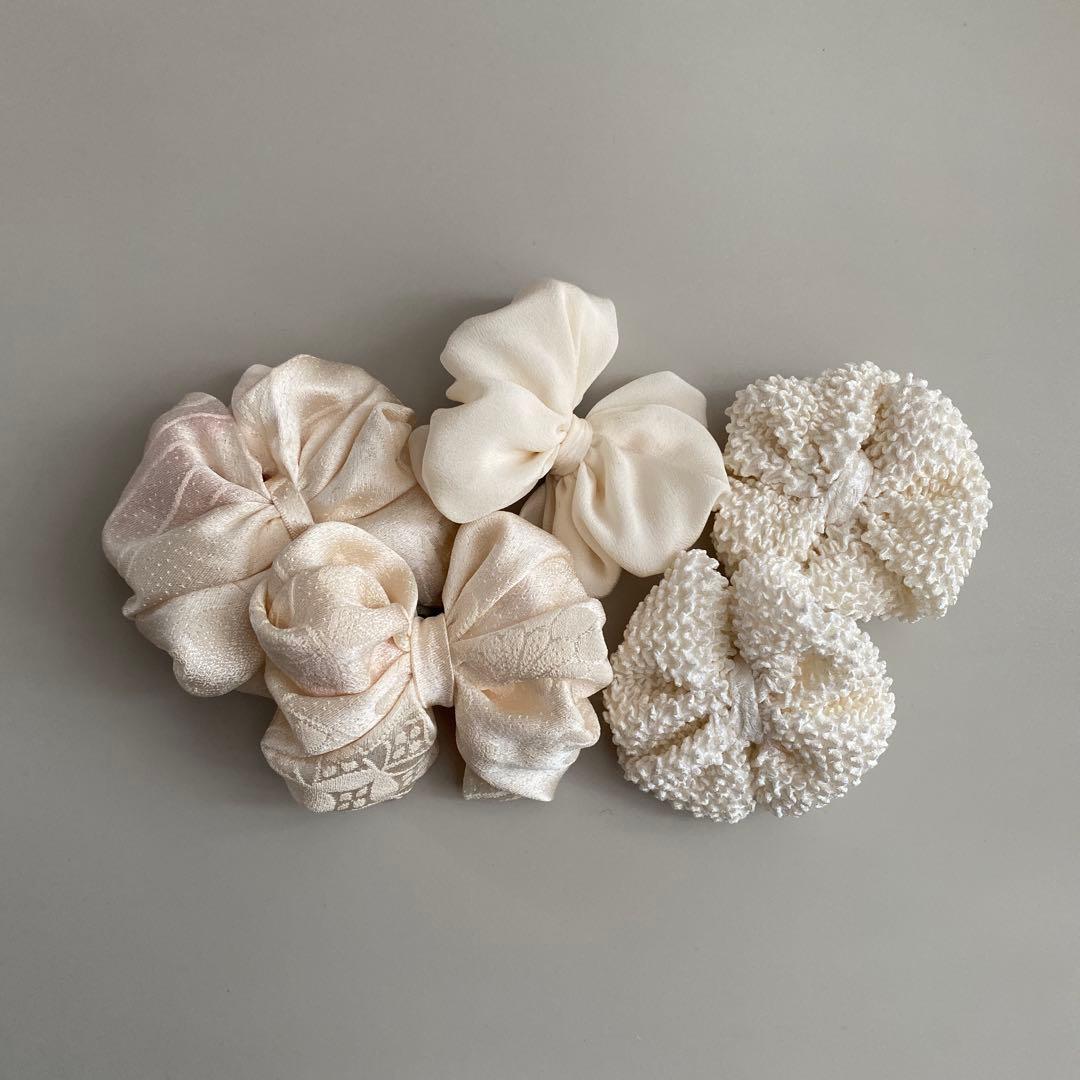 aayy＊　七五三　ヘッドドレス　着物リメイク　アンティーク　髪飾りセット