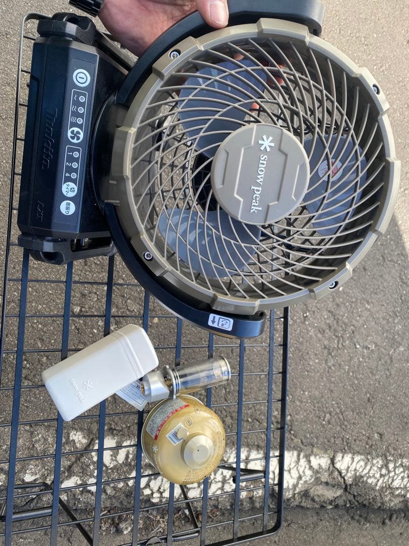  peak スノーピーク　扇風機　ノクターン　ガス付き