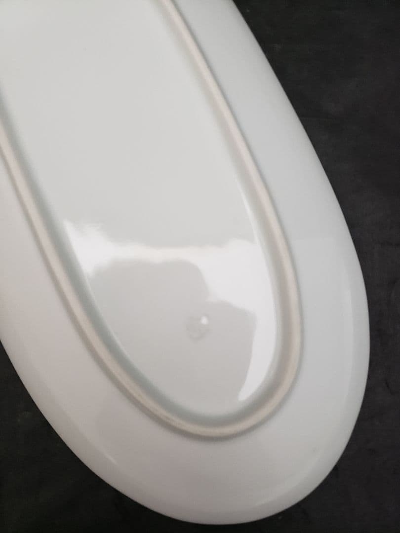 染旬菜　楕円皿　和山窯　波佐見焼　野菜の絵　5枚