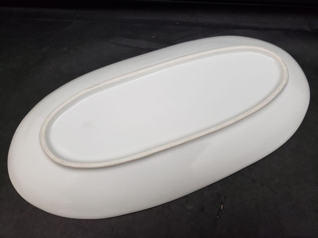 染旬菜　楕円皿　和山窯　波佐見焼　野菜の絵　5枚