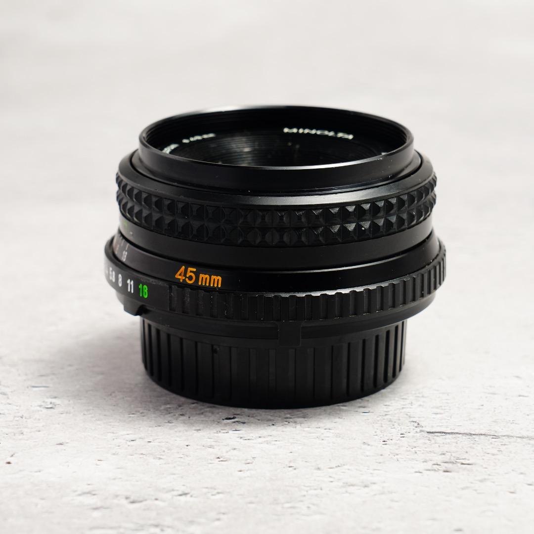 【美品】動作◎ ミノルタ MD ROKKOR 45mm F2 348