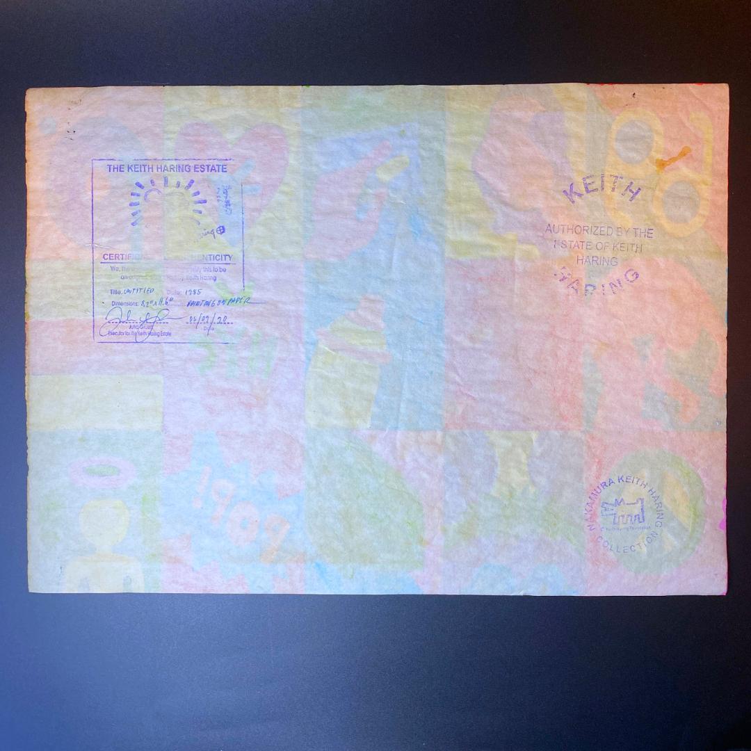 【模写】キース・ヘリング ミクストメディア ドローイング 水彩 手描き