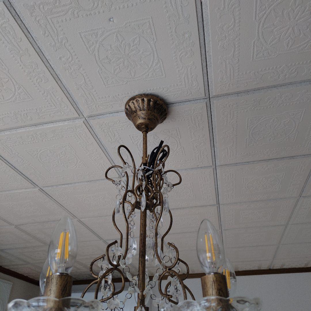 シャンデリア 5灯式LED電球付き