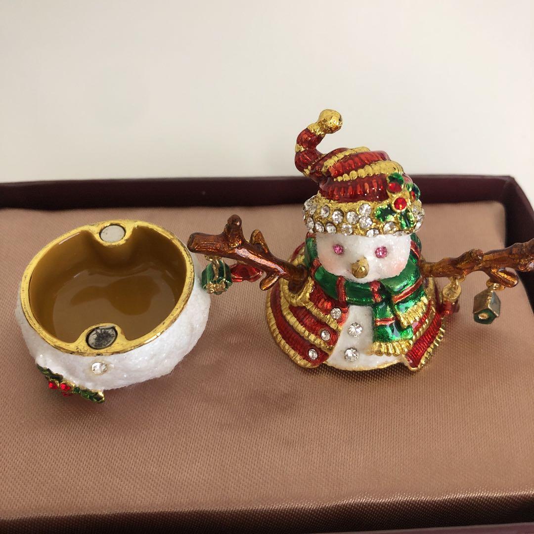 スノーマン飾り物(金属製)