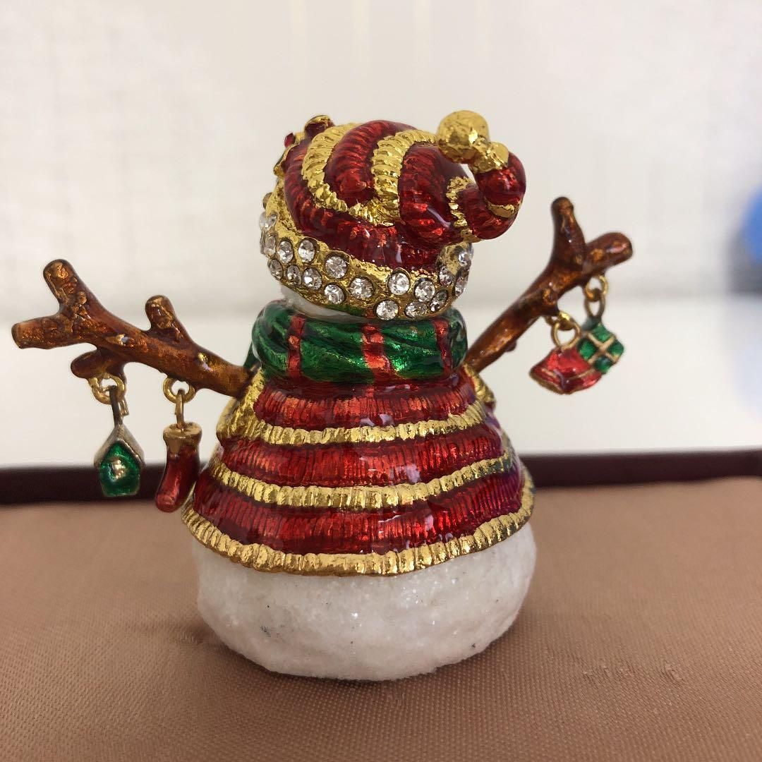 スノーマン飾り物(金属製)