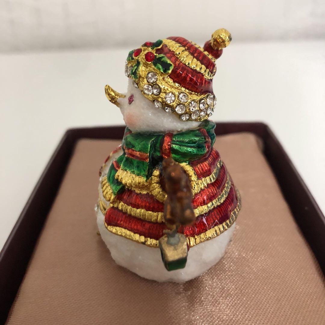 スノーマン飾り物(金属製)