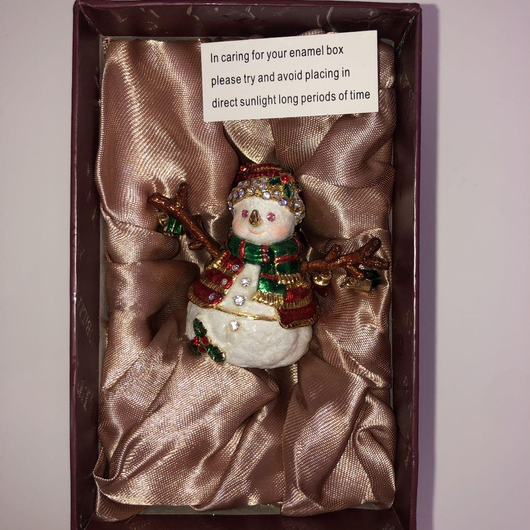 スノーマン飾り物(金属製)