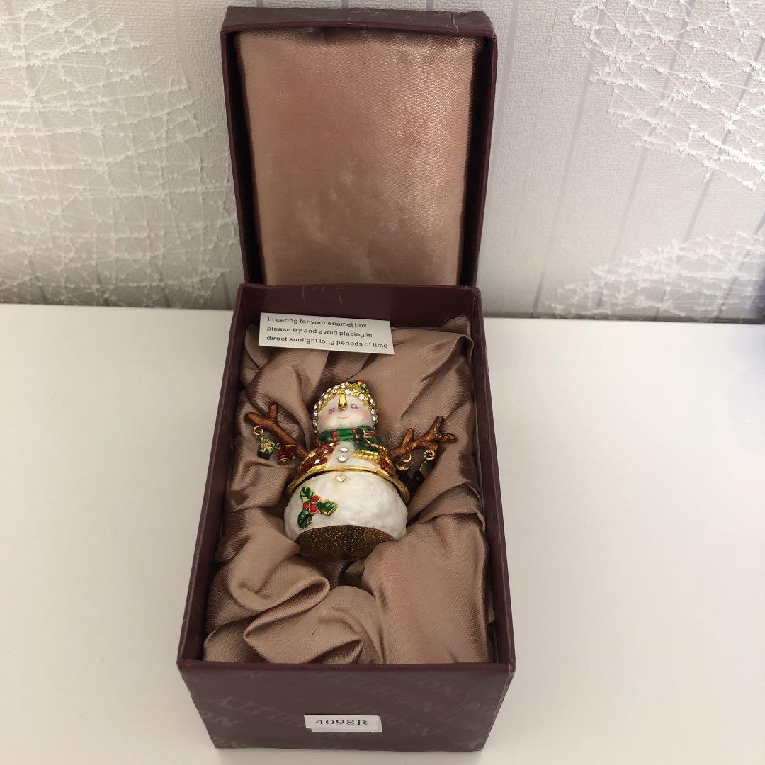 スノーマン飾り物(金属製)