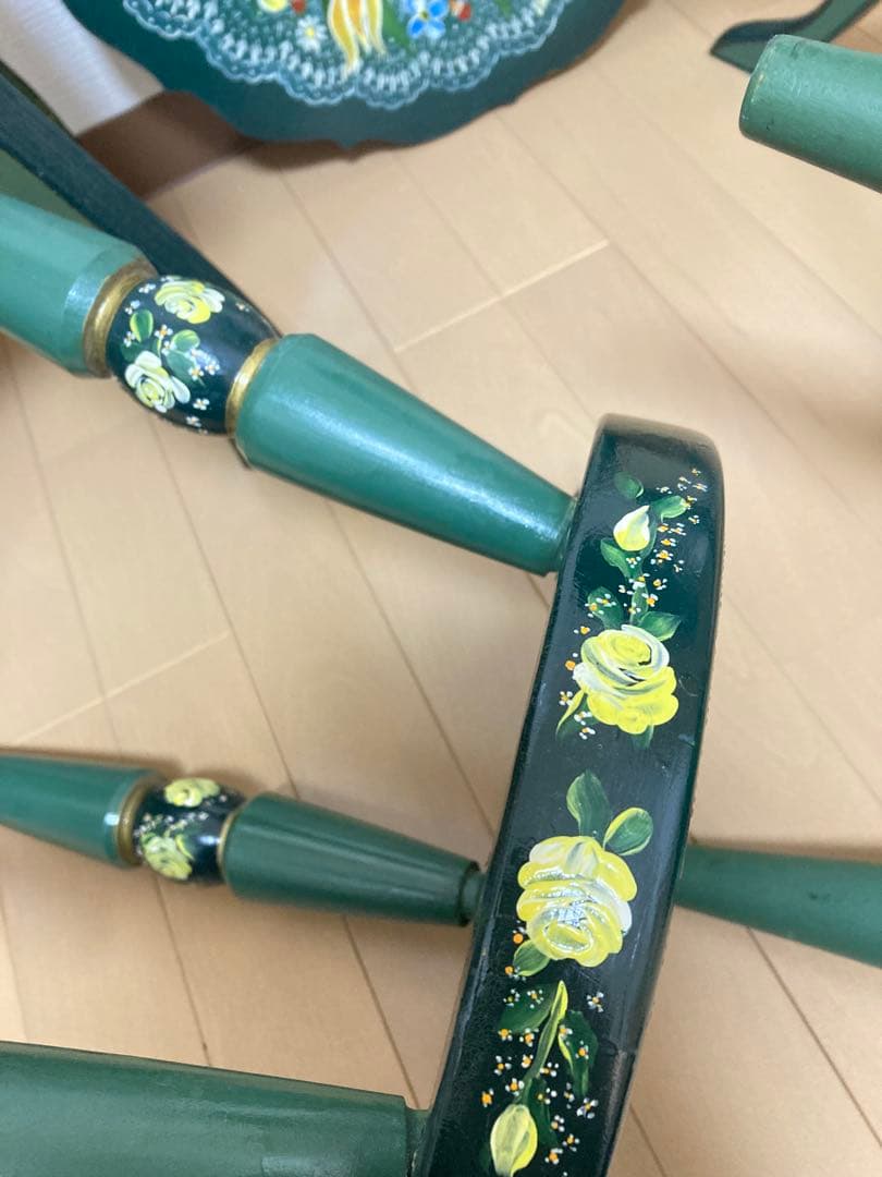 トールペイント 飾り台 壁掛け インテリア小物 靴 置物 5点セット