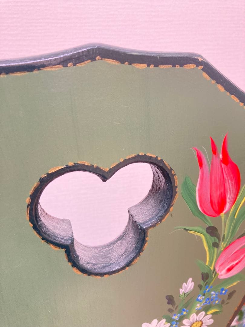 トールペイント 飾り台 壁掛け インテリア小物 靴 置物 5点セット