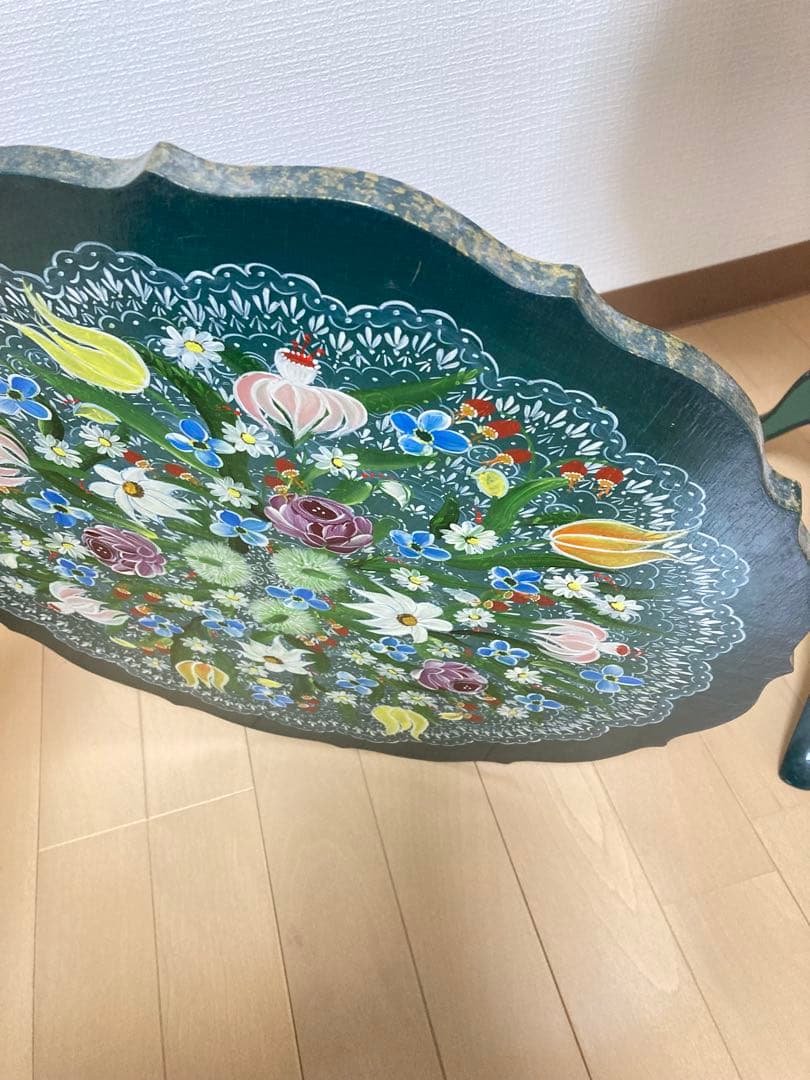 トールペイント 飾り台 壁掛け インテリア小物 靴 置物 5点セット