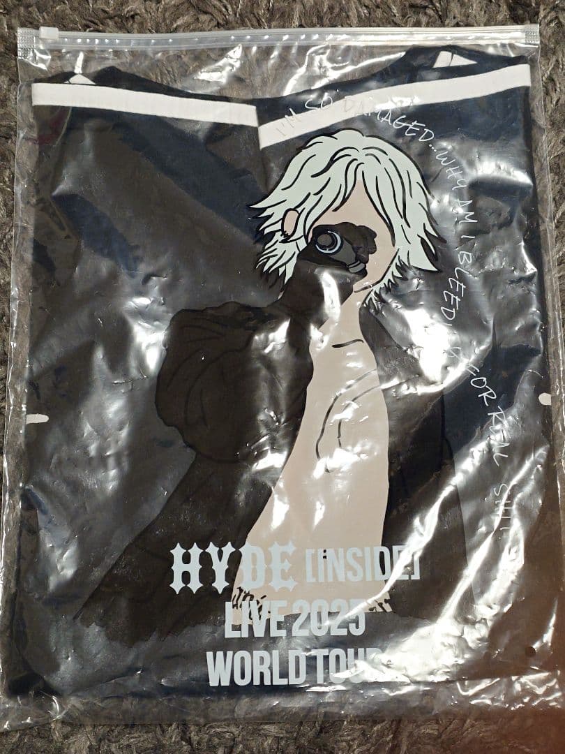 HYDE クロップドグラフィックTシャツ 黒 新品未開封 Mサイズ