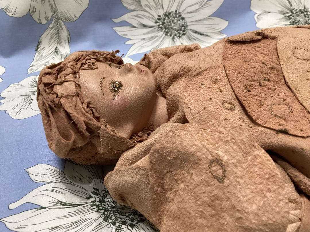 創作人形作家山下昌子　MAKODOLL 未使用　羊革ハンドメイド　一点物　箱付