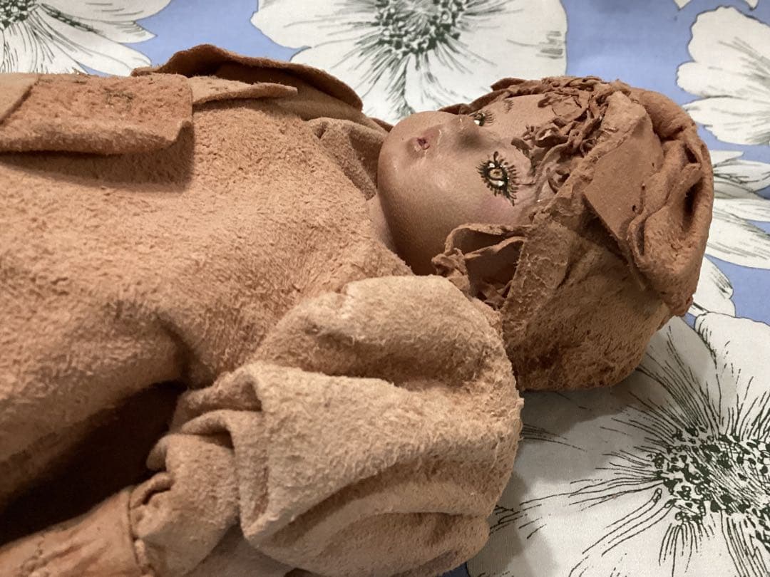 創作人形作家山下昌子　MAKODOLL 未使用　羊革ハンドメイド　一点物　箱付