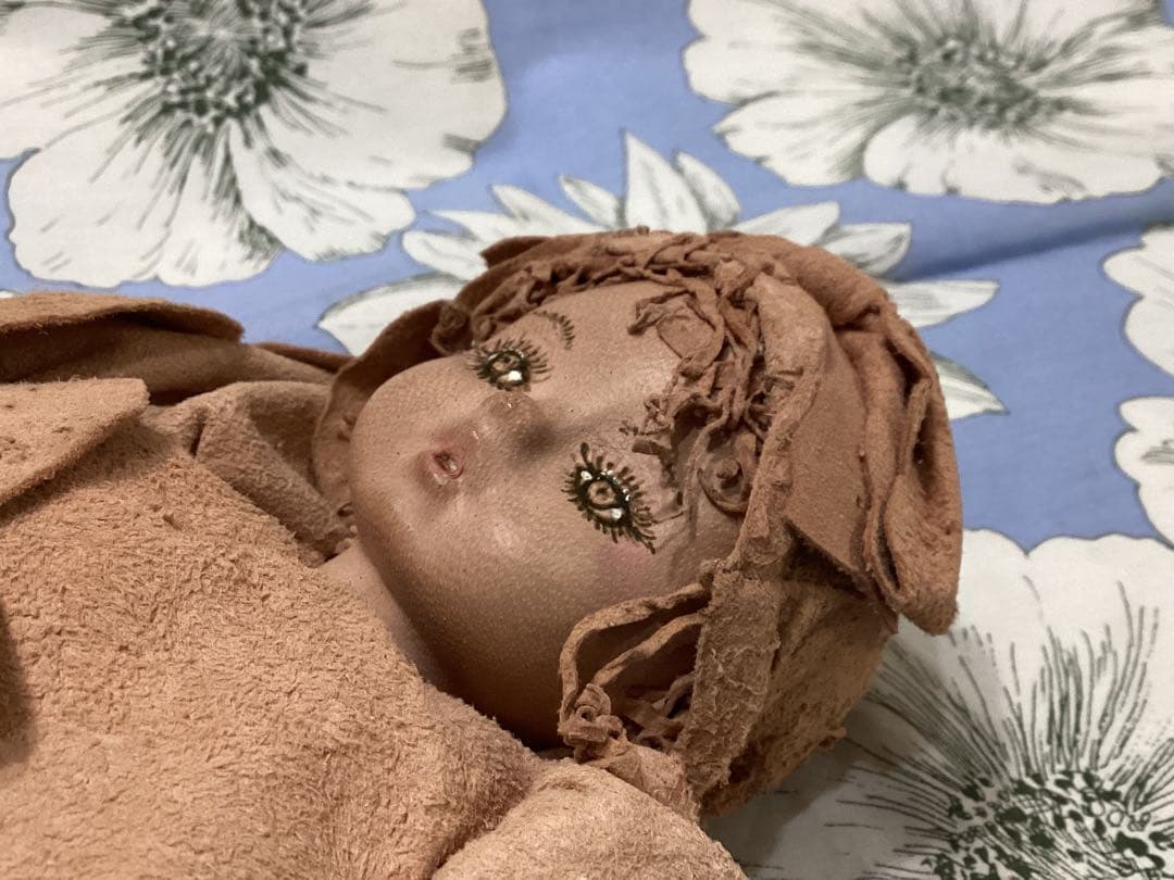 創作人形作家山下昌子　MAKODOLL 未使用　羊革ハンドメイド　一点物　箱付