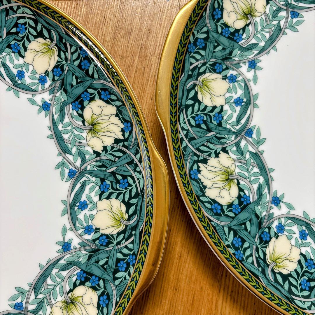 ニッコー　ウィリアムモリス　グランヴィル　ピンパネル　プレート　ペアプレート