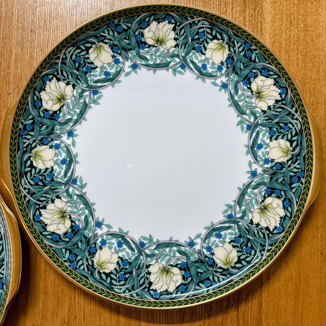 ニッコー　ウィリアムモリス　グランヴィル　ピンパネル　プレート　ペアプレート