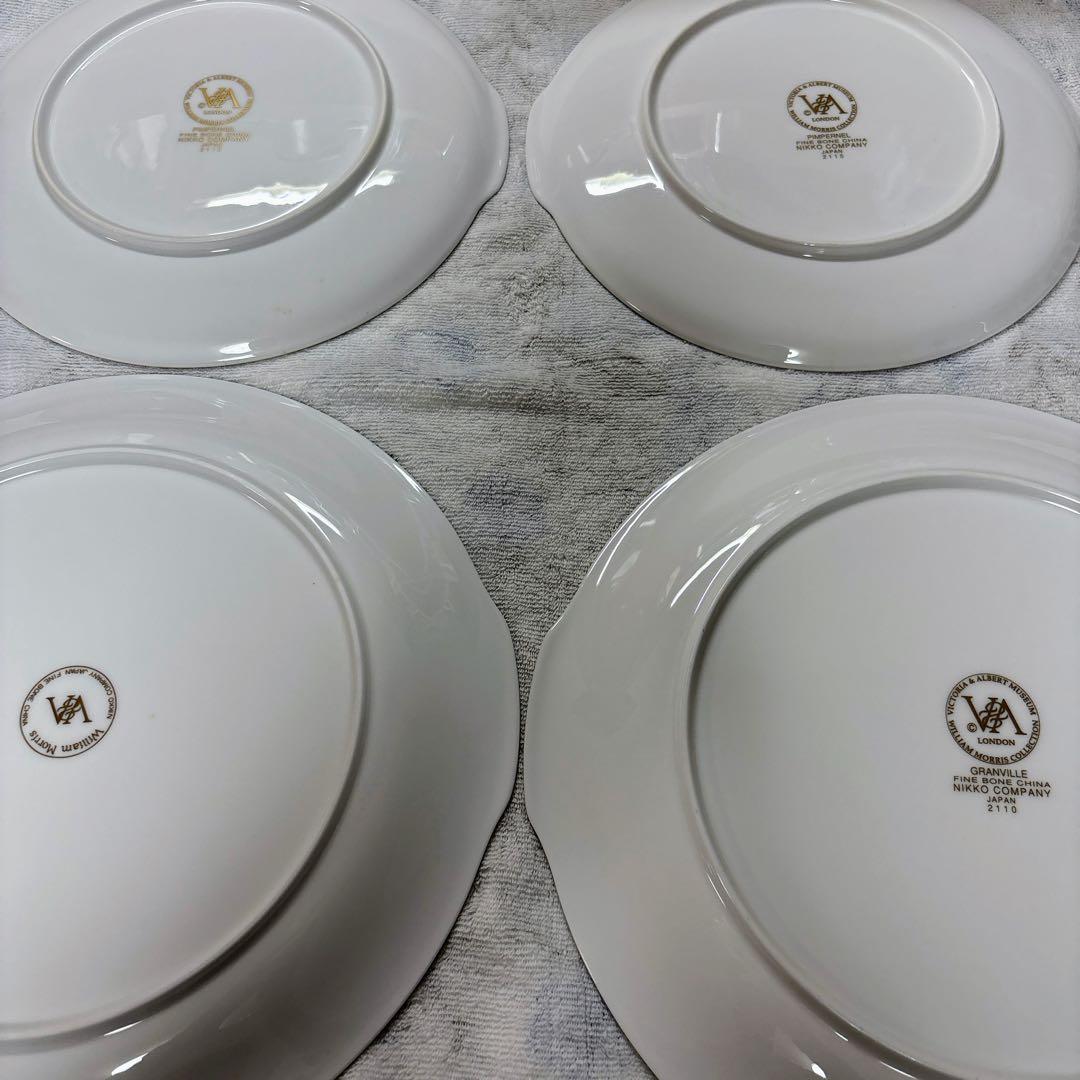 ニッコー　ウィリアムモリス　グランヴィル　ピンパネル　プレート　ペアプレート